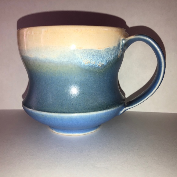 HANDMADE Coffee Mug Tea Cup Dipped Porcelain w/ Lace Mandala Base One-of-a-Kind - Picture 3 of 14